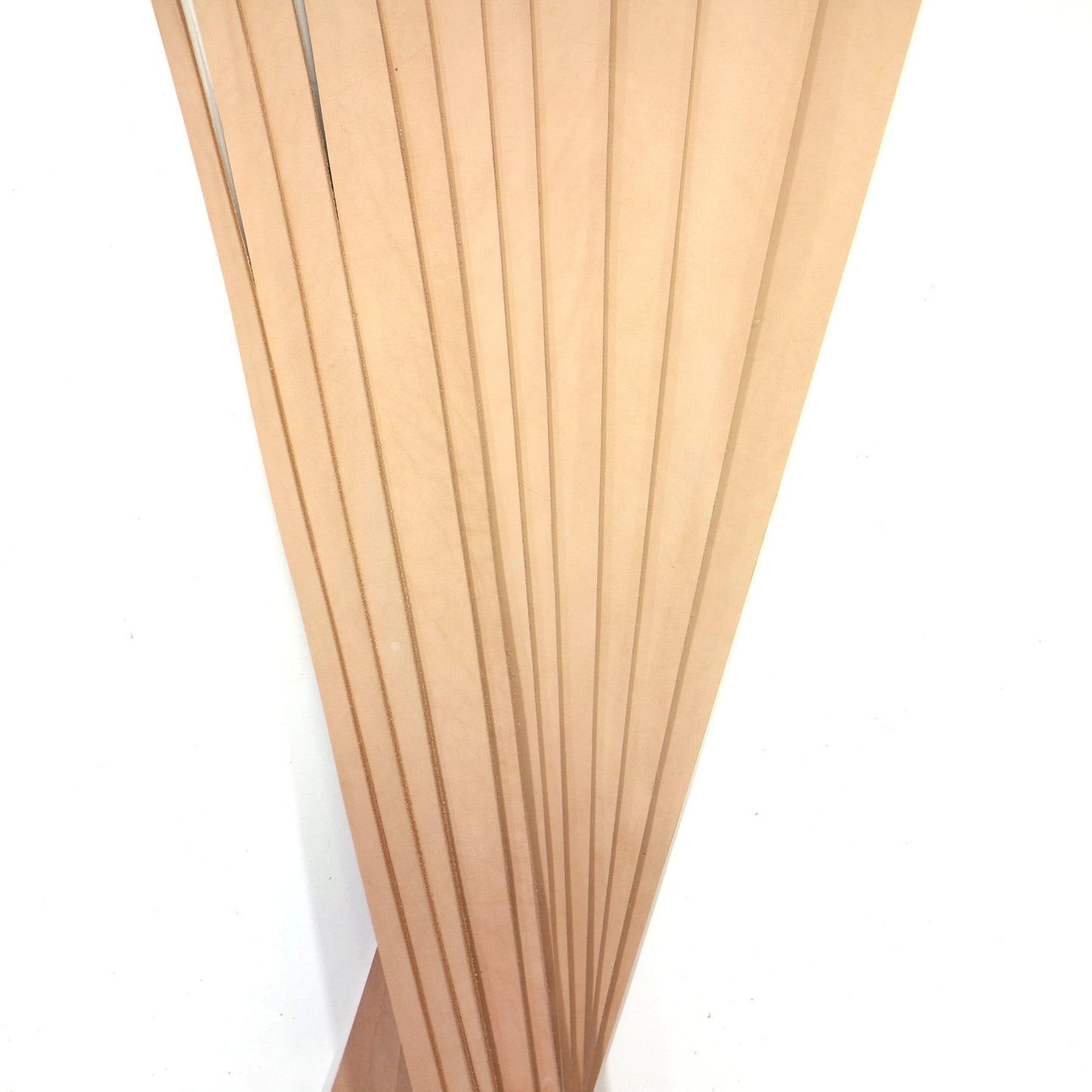 Vegetable Tanned Leather Strip, 48” - 60” in Length, Natural Veg Tan - Premium Grade Leather - Stonestreet Leather