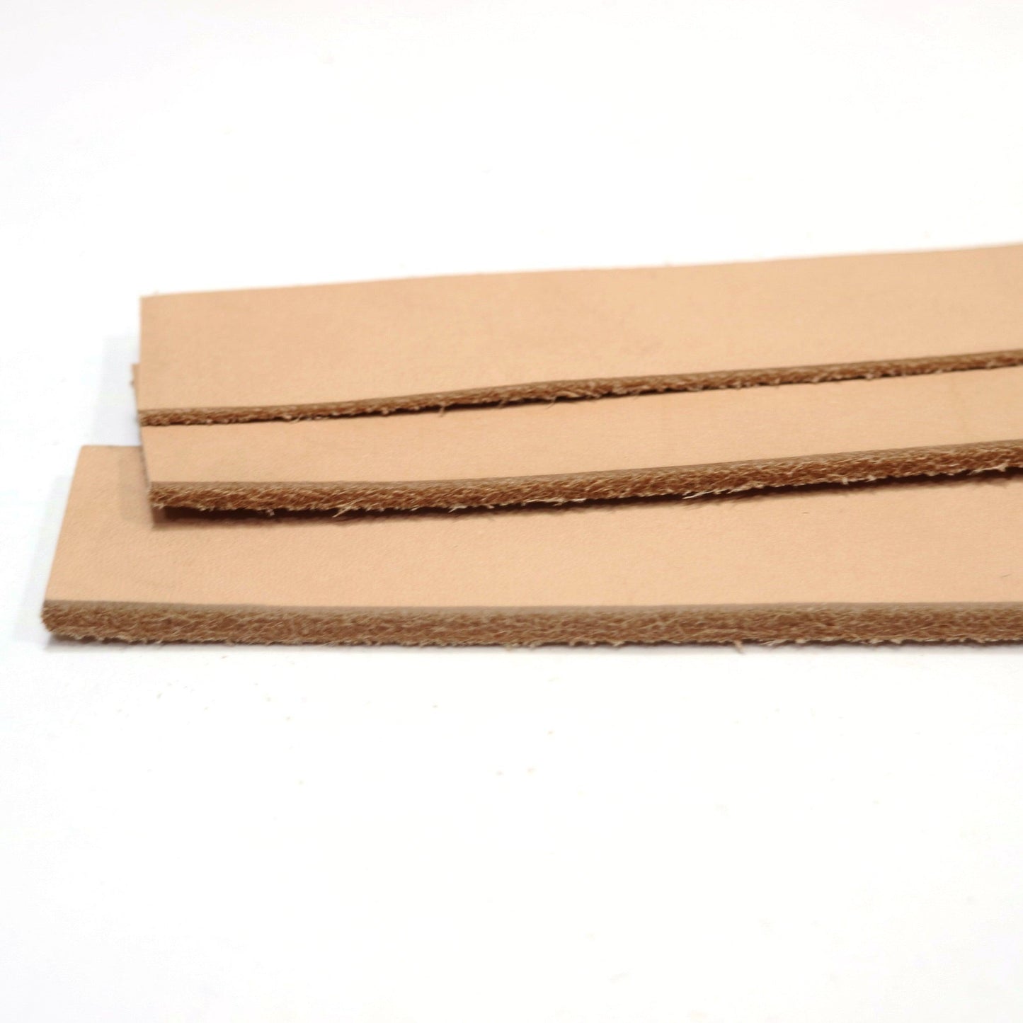 Vegetable Tanned Leather Strip, 48” - 60” in Length, Natural Veg Tan - Premium Grade Leather - Stonestreet Leather
