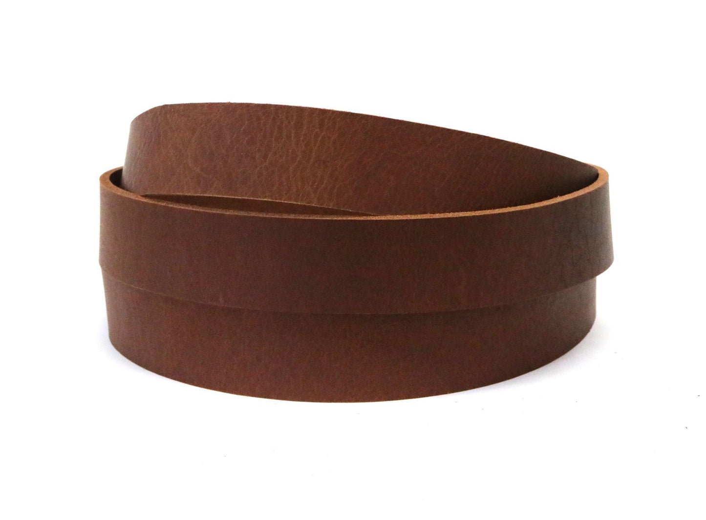 West Tan Light Brown Matte Peanut Buffalo Leather Strip, 48” - 60” Length - Stonestreet Leather