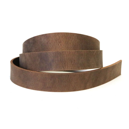 Crazy Horse Style Brown Buffalo Leather Strip (48”- 60”)